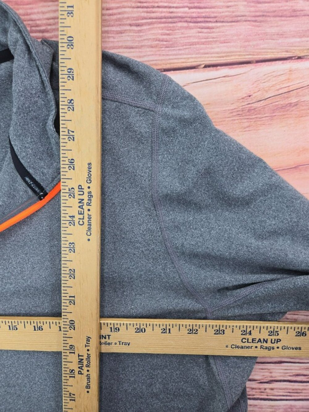 Nike Mens Dri-Fit Gray 1/4 Zip Running Shirt XL - Picture 7 of 7
